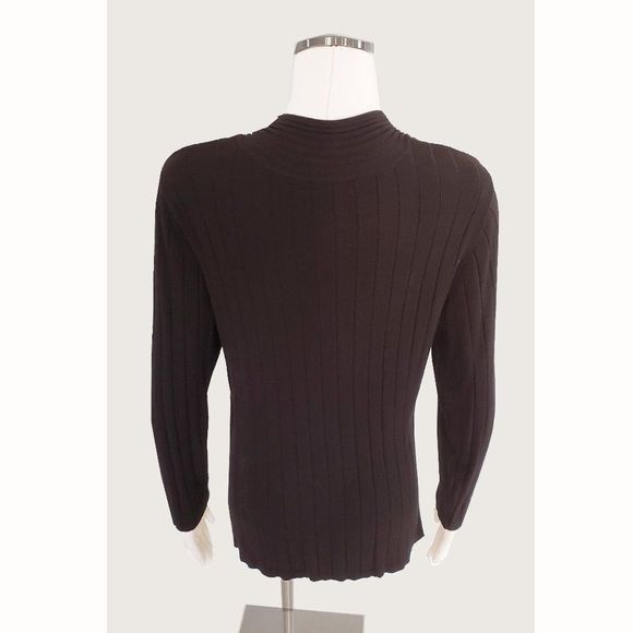 ** Style&co. Black Lined Sweater - Picture 4 of 5